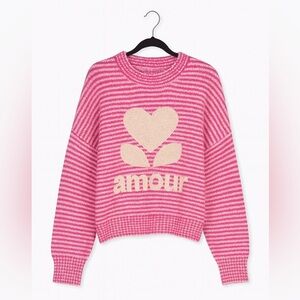 Boutique Striped ‘Amour’ Sweater